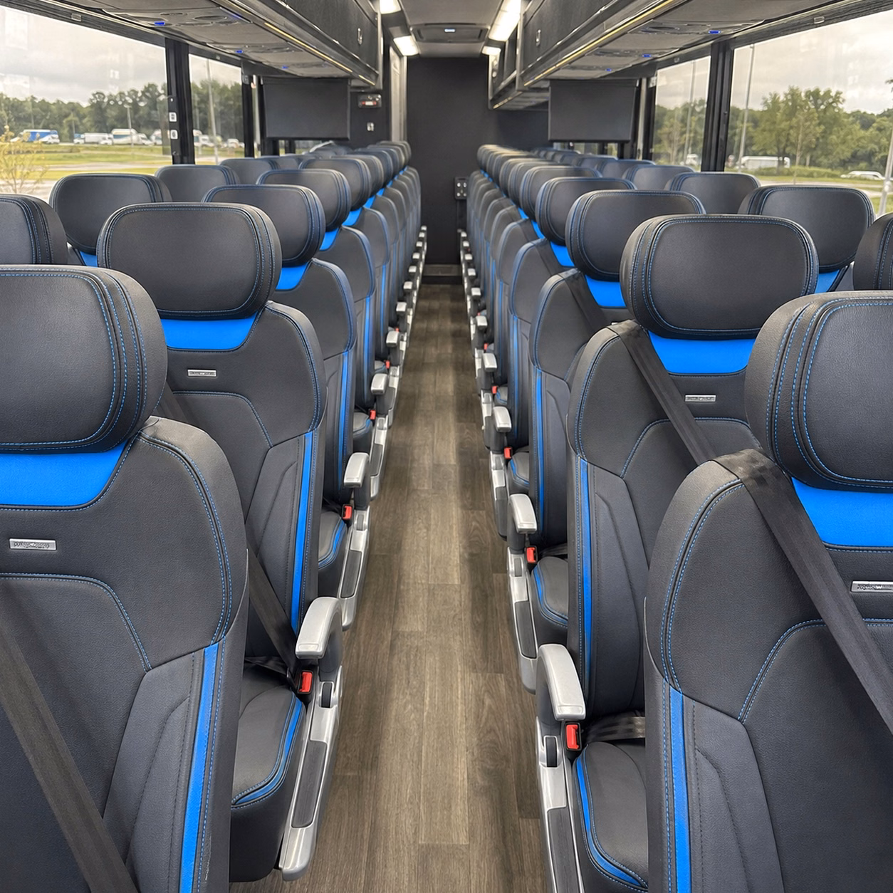 pasadena 56 passenger charter bus rental