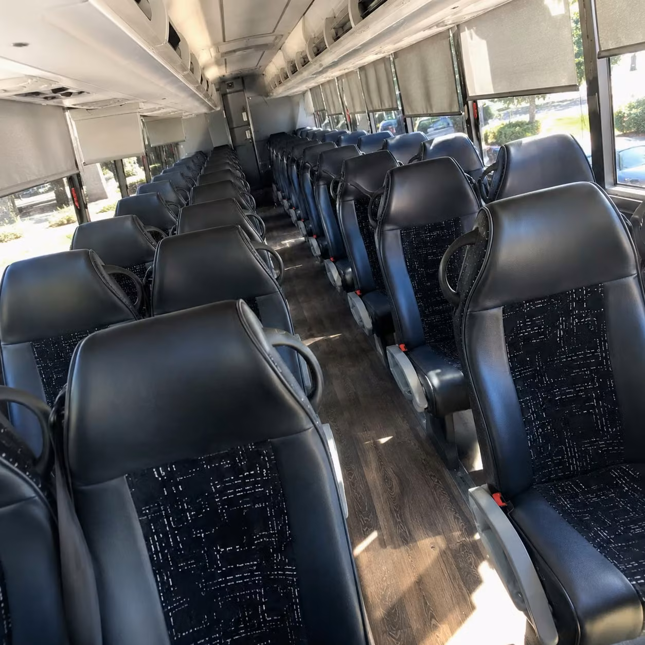 pasadena charter bus interior