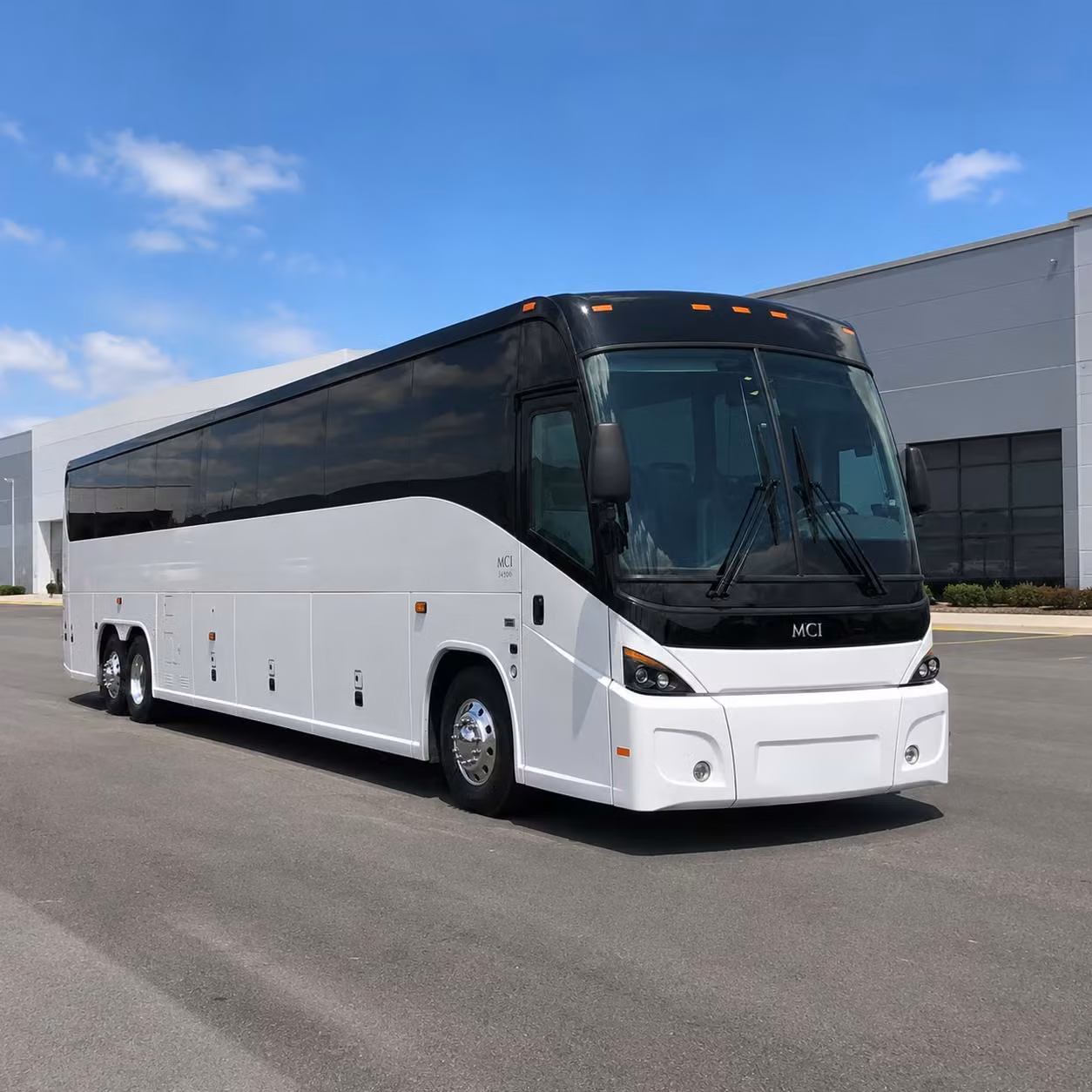 pasadena charter bus rental exterior