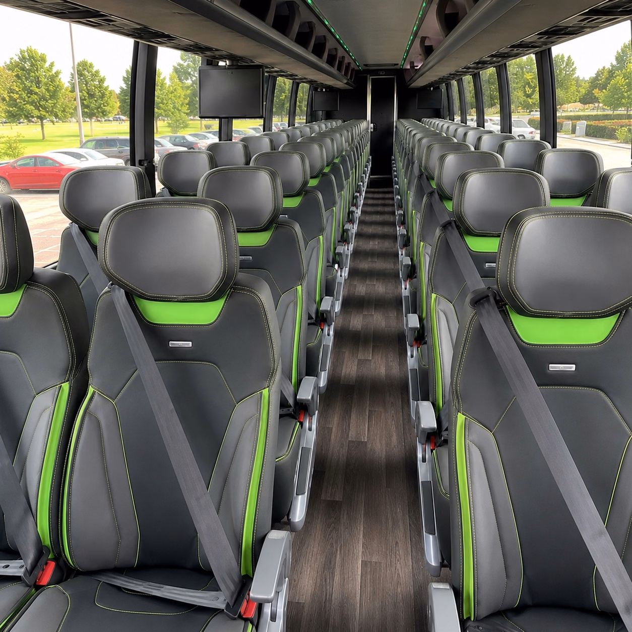 pasadena charter bus rental inside